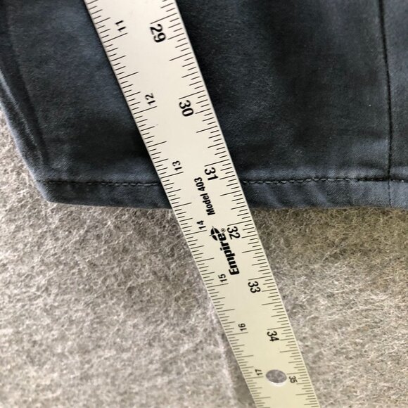 Banana Republic Slim Fit 5 Pocket Pants Mens 31x32 Sueded Pebble Blue Gray Chino - Picture 9 of 10